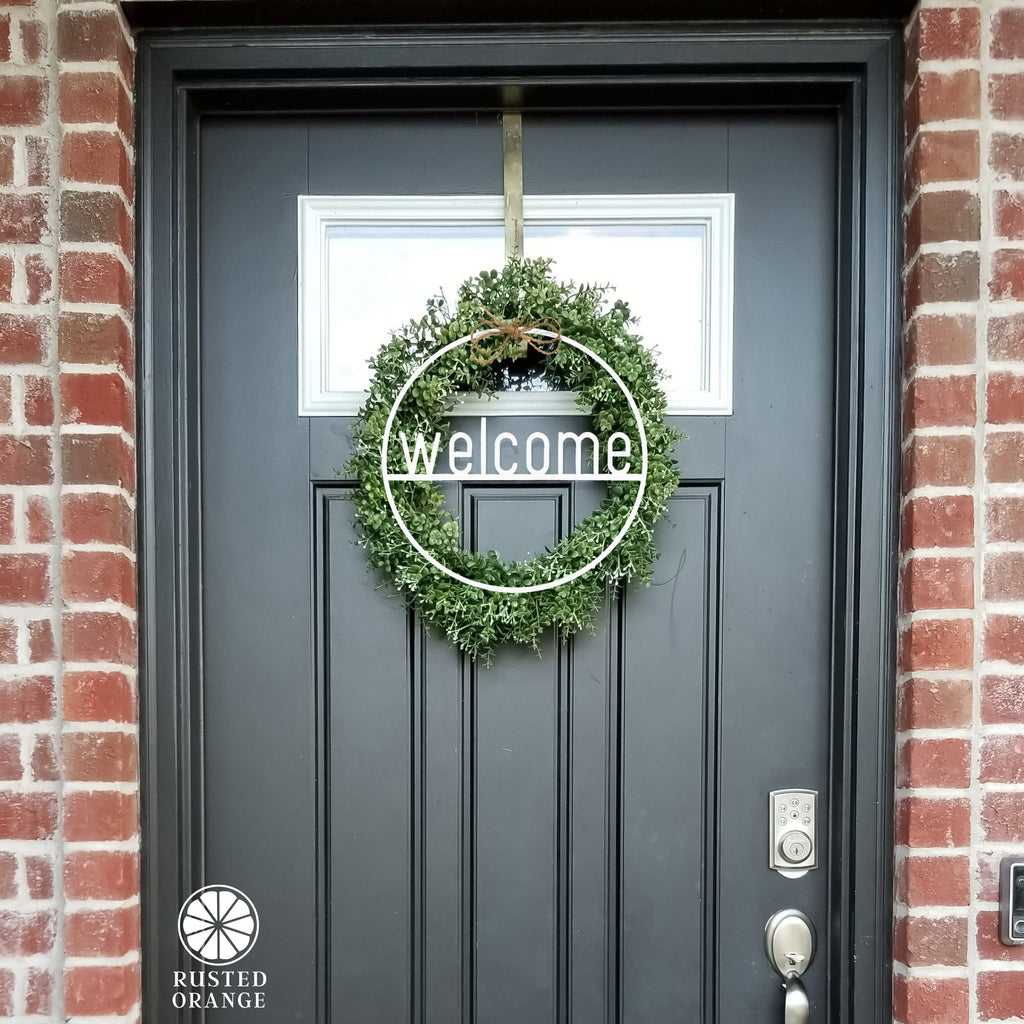 [COL] Welcome Circle Greeting - Welcome Home Outdoor Sign for Front Door