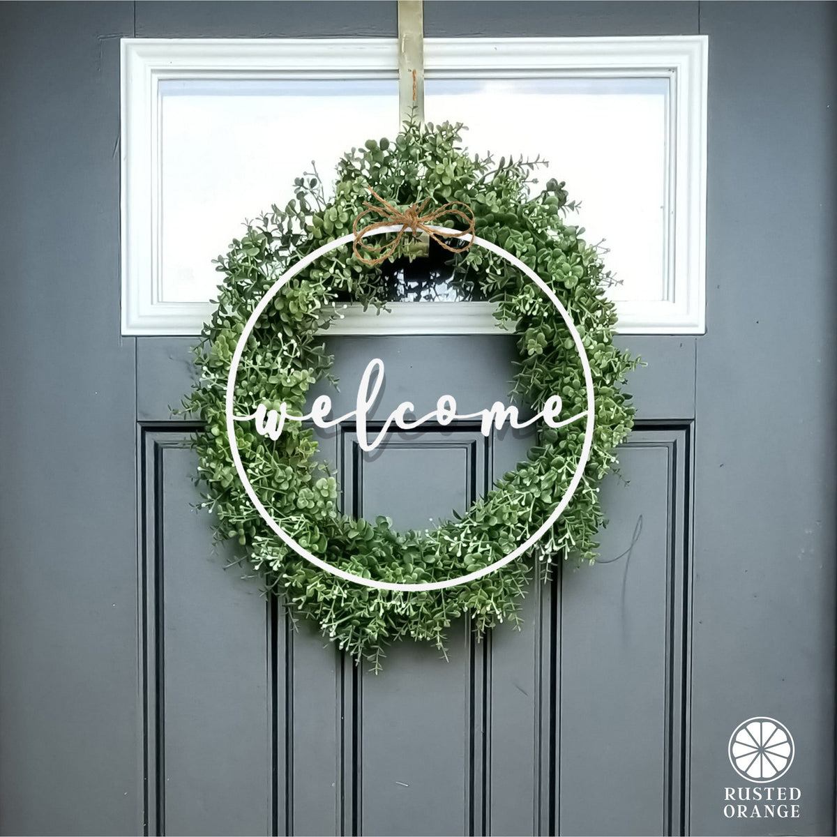 [COL] Welcome Circle Greeting - Welcome Home Outdoor Sign for Front Door