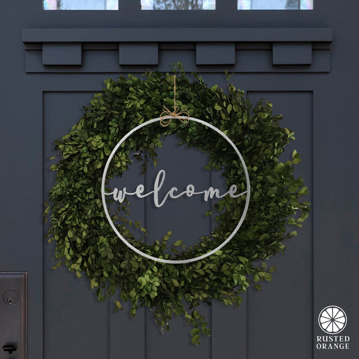 [COL] Welcome Circle Greeting - Welcome Home Outdoor Sign for Front Door