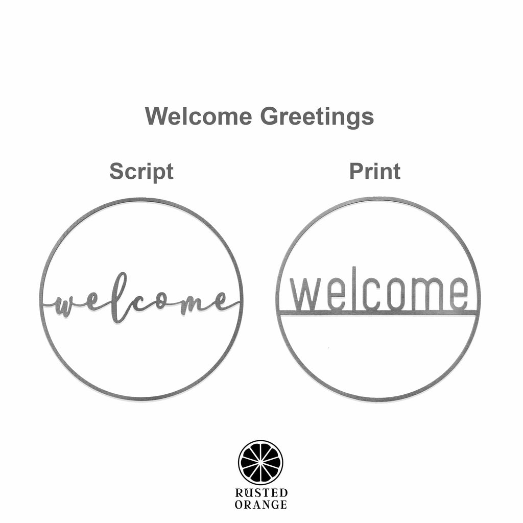 [COL] Welcome Circle Greeting - Welcome Home Outdoor Sign for Front Door