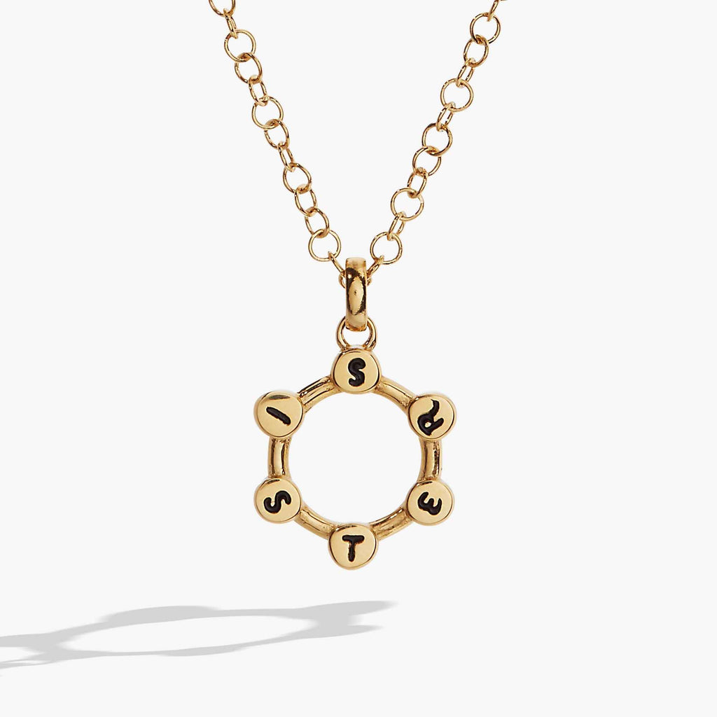 Sister Hidden Message Acrostic Necklace